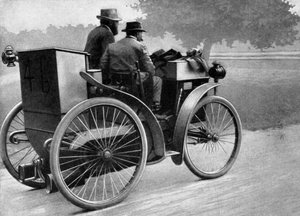 1895: der französische Industrielle Edouard Michelin (1859-1940) Team „L