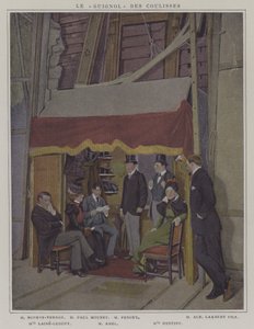 Schauspieler hinter den Kulissen an der Comédie-Française von French Photographer