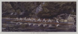 Ein Achter beim Saint James Rowing Club, Frankreich von French Photographer