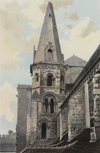Auxerre, Kirche Saint-Eusebe, Ansicht NW (vor der Restaurierung) von French Photographer