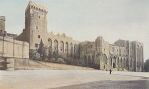 Avignon, Papstpalast, Nordwestansicht von French Photographer