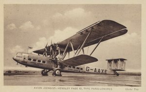 Flugzeug Hengist Hendley Page 42, Typ Paris-London von French Photographer
