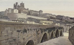 Béziers, Alte Brücke und Kirche Saint-Nazaire (ehemalige Kathedrale) von French Photographer