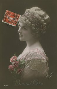 Bonne Fete. Postkarte gesendet im Jahr 1913 von French Photographer