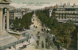 Boulevards von Paris, gesehen vom Boulevard de la Madeleine