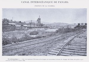 Panamakanal, Arbeiten an der Culebra von French Photographer
