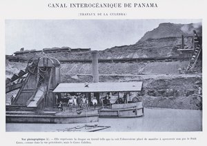 Panamakanal, Arbeiten an der Culebra von French Photographer