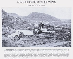 Panamakanal, Arbeiten an der Culebra von French Photographer