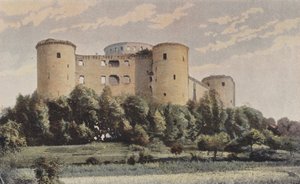 Coucy-le-Château, Schloss Coucy, Gesamtansicht S O von French Photographer