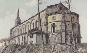 Dax, Kirche Saint-Paul, Gesamtansicht NE von French Photographer