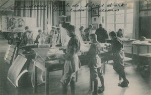 Zeichenklasse in einer Kunstschule, Frankreich von French Photographer