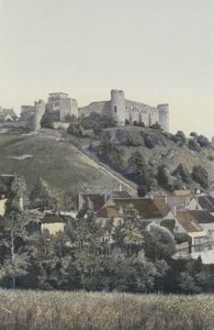 Druyes, Schloss, Ansicht vom See von French Photographer