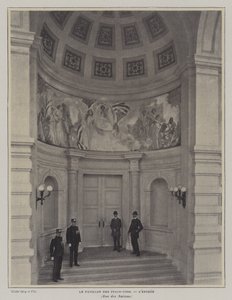Eingang zum amerikanischen Pavillon, Weltausstellung 1900, Paris von French Photographer