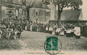 Equipage de Bonnelles - Benediction de la Meule. Postkarte gesendet im Jahr 1913 von French Photographer