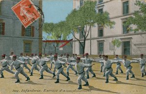 Französische Infanterie beim Üben von French Photographer