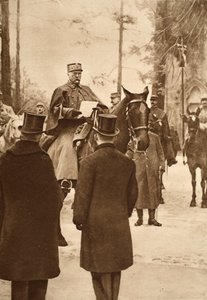 General Hirschauer, der den Brückenkopf von Keht einnimmt, 30. Januar 1919 von French Photographer