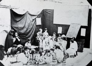 Mädchenschule in Algerien, 1860