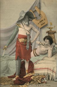 Gladiator und eine Frau im Bett von French Photographer