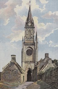 Guern, Kapelle N D de Quelven, Glockenturm, Seite O