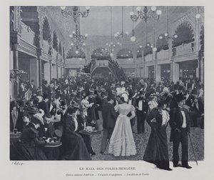 Halle der Folies Bergère, Paris, während einer Pause von French Photographer