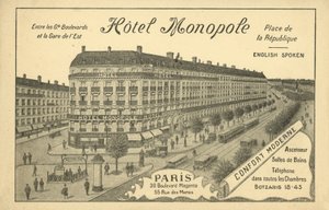 Hotel Monopole, Paris von French Photographer