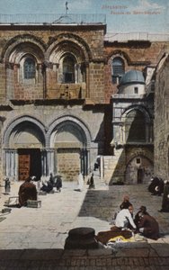 Jerusalem, Fassade des Heiligen Grabes von French Photographer