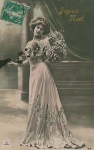 Joyeux Noel. Postkarte gesendet im Jahr 1913 von French Photographer