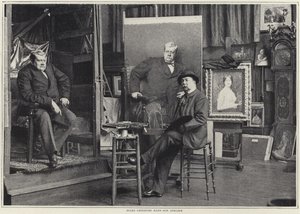 Jules Lefebvre in seinem Atelier von French Photographer