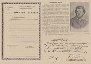 Die Kommune von Paris, Louis-Eugène Varlin von French Photographer