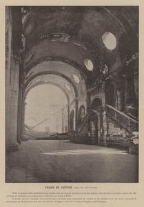 Die Kommune von Paris, Justizpalast, Saal der Verlorenen Schritte von French Photographer