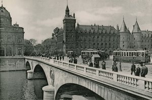 Le Pont au Change et le Palais de Justice von French Photographer
