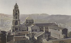 Le Puy, Kathedrale und Kreuzgang, Südansicht von French Photographer