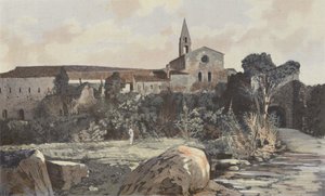 Le Thoronet, Alte Abtei, Gesamtansicht von French Photographer