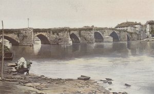 Limoges, Pont Saint-Martial, Ansicht flussaufwärts (linkes Ufer der Vienne) von French Photographer