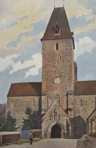 Lonlay, Die Abtei, Kirche, Gesamtansicht West von French Photographer