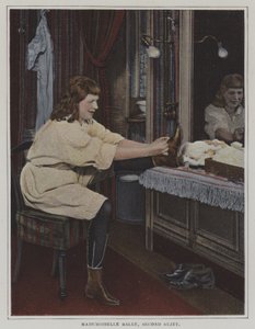 Mademoiselle Salle, zweite Solistin, in ihrer Garderobe von French Photographer