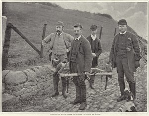 Major Fisher jagt Moorhühner in Schottland von French Photographer