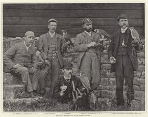 Mitglieder des Old Hawking Club von French Photographer