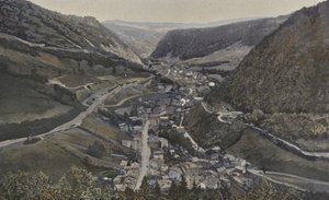Morez, Gesamtansicht von Norden von French Photographer
