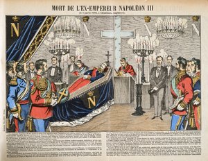 Tod des Ex-Kaisers Napoleon III., aus Histoire de la Troisieme Republique, Bd. I, l