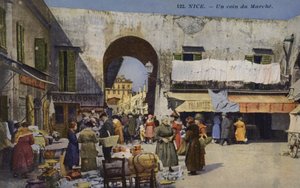 Nizza, eine Ecke des Marktes von French Photographer