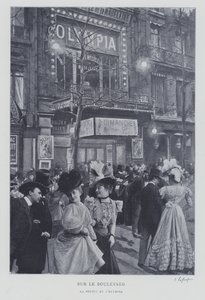 Am Boulevard des Capucines vor der Olympia-Musikhalle, Paris von French Photographer