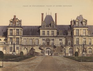 Palais de Fontainebleau, Fassade und Haupteingang von French Photographer
