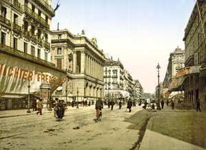 Palais de la Bourse an der La Canebière in Marseille, veröffentlicht um 1900