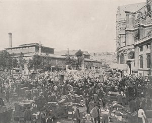 Paris: Zentralmarkt und Kirche Saint Eustache von French Photographer