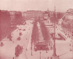 Paris: Place de la République (s/w Foto) von French Photographer