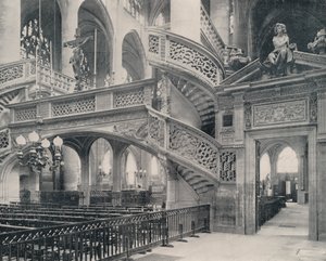 Paris: Abschnitt des Chors in St. Etienne-du-Mont von French Photographer