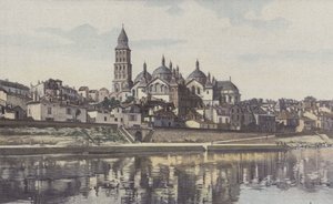Perigueux, Kathedrale Saint-Front, Ansicht vom linken Ufer der Isle von French Photographer