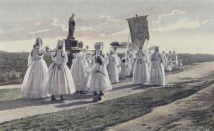 Ploare, Pardon, Prozession auf dem Land von French Photographer