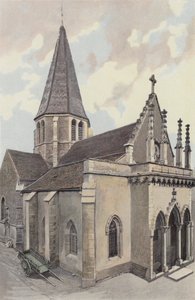 Plombieres-les-Dijon, Kirche, Gesamtansicht NW von French Photographer